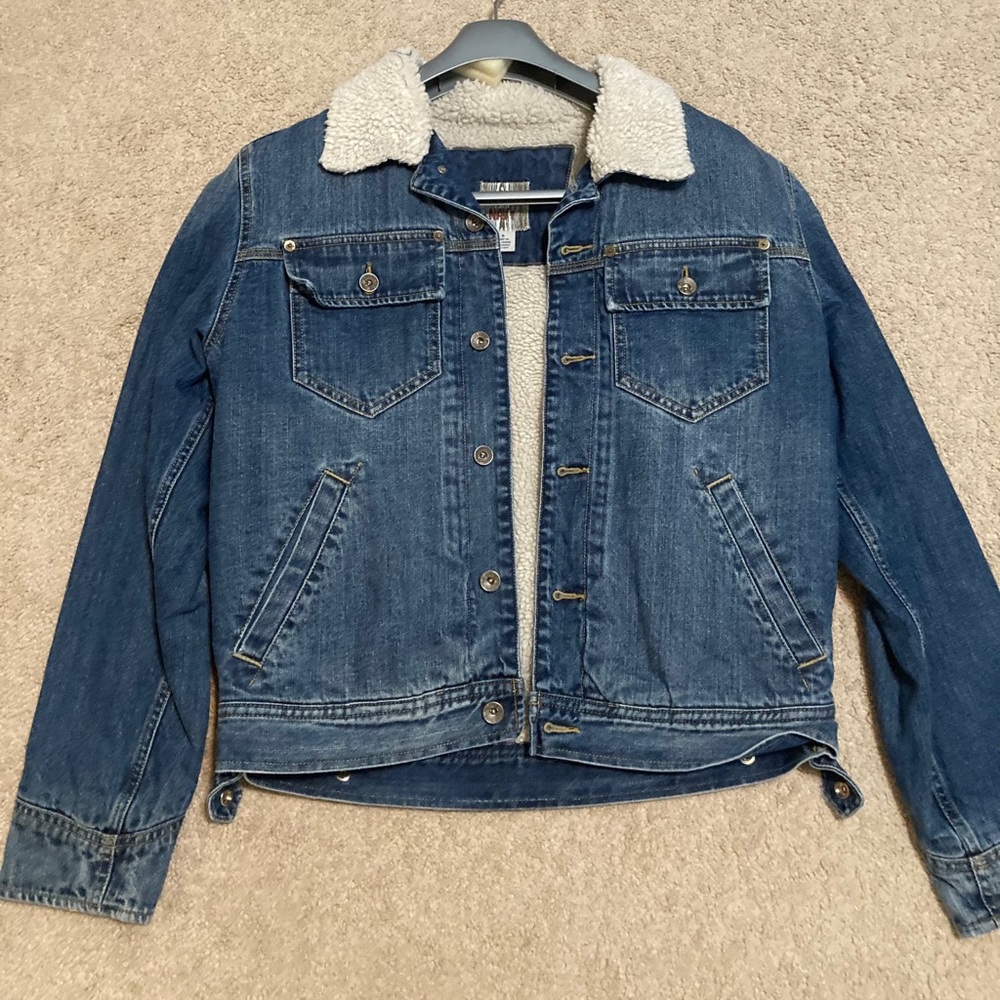 Vintage Fur Denim Jacket